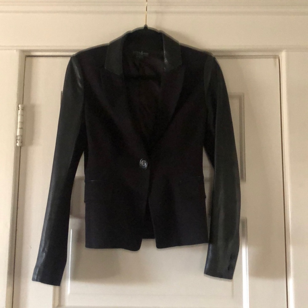Guess by Marciano Ponte and Leather Trim Blazer